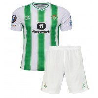 Real Betis Replika babykläder Hemmaställ Barn 2023-24 Kortärmad (+ korta byxor)